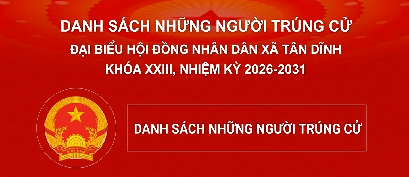 danh sách nhữnh người trúng cử